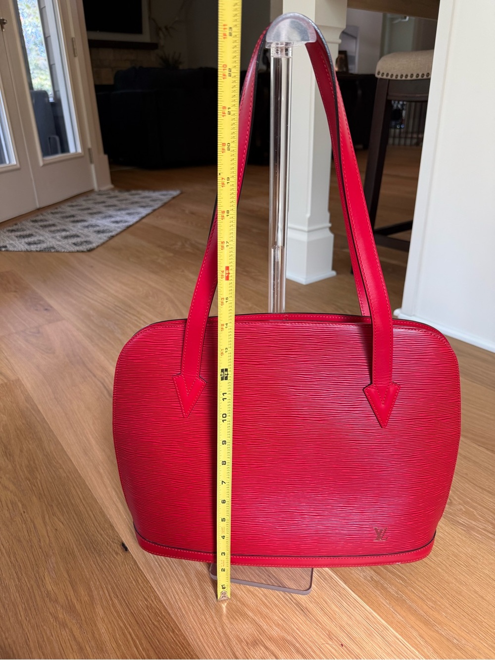 Louis Vuitton Epi Red Leather Lussac Tote Handbag - Picture 13 of 16